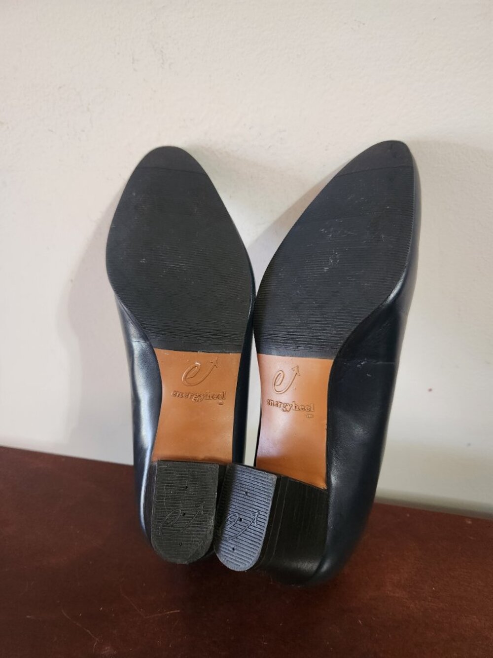 NATURALIZER Energy heel Women's shoes Leather dark blue 8M Cuban heels - Picture 8 of 12